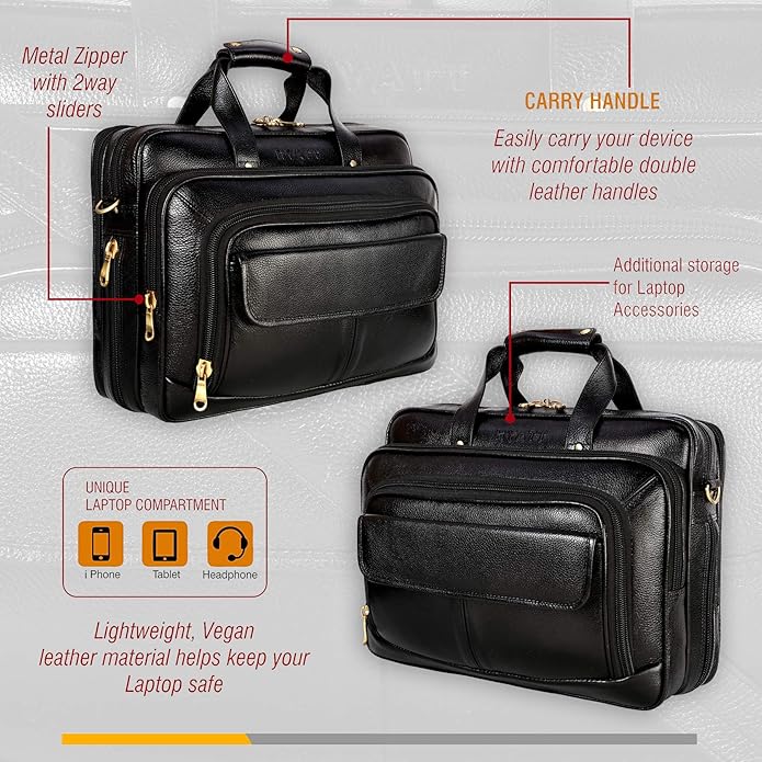 Leather Expandable Bags - TRAVELLER