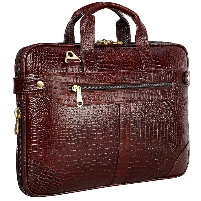 Leather Laptop Bag - The Expandable