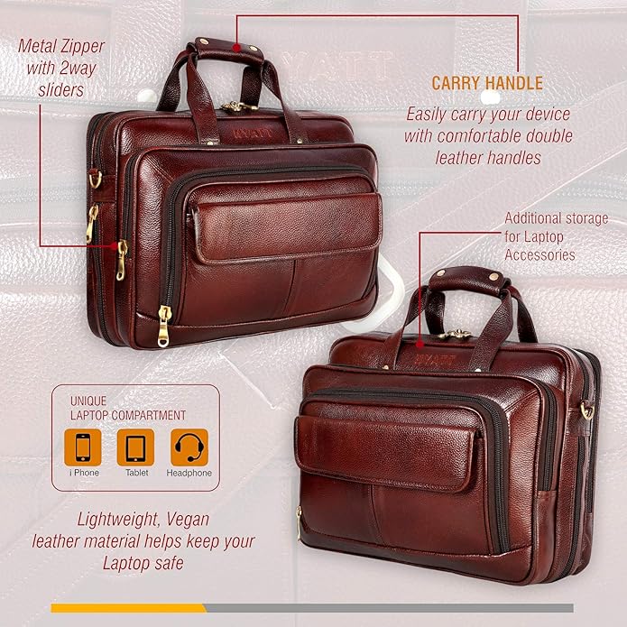 Leather Expandable Bags - TRAVELLER