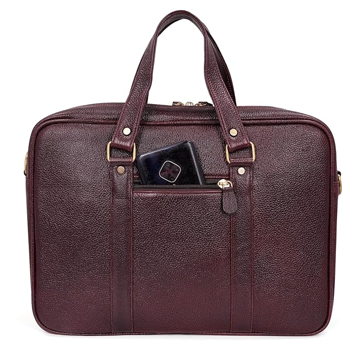 Leather Laptop Bag - Timber Line