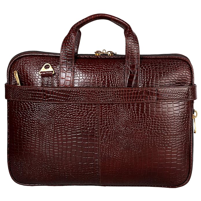 Leather Laptop Bag - The Expandable