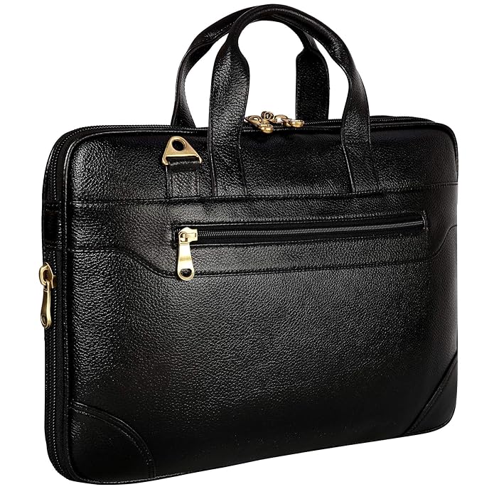 Leather Laptop Bag - The Expandable
