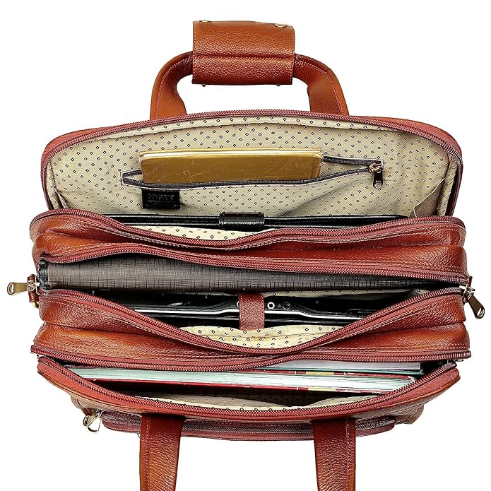 Leather Office Bag - Time Machine