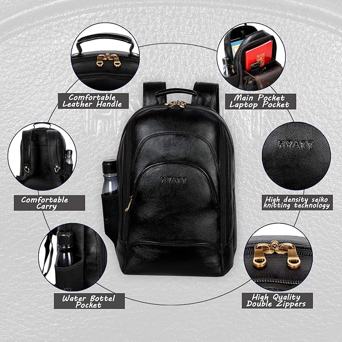 Leather Laptop Backpack - Giant