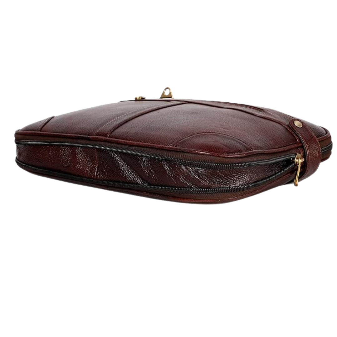 Leather Laptop Bag - The Expandable