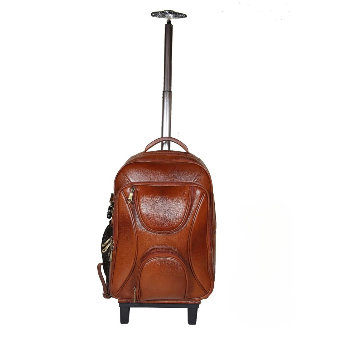 Leather Backpack Trolley - Metro Roller