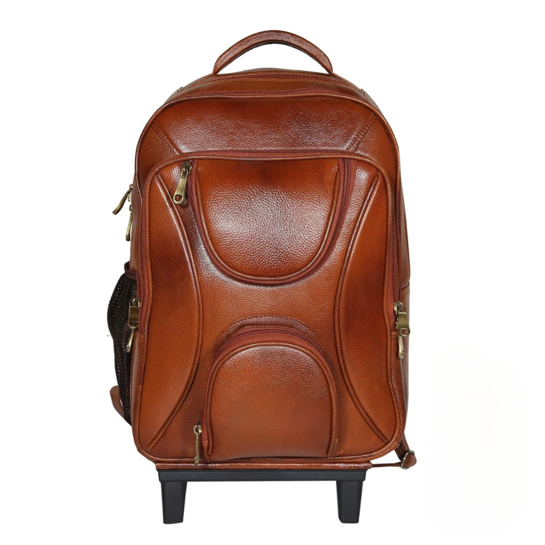 Leather Backpack Trolley - Metro Roller
