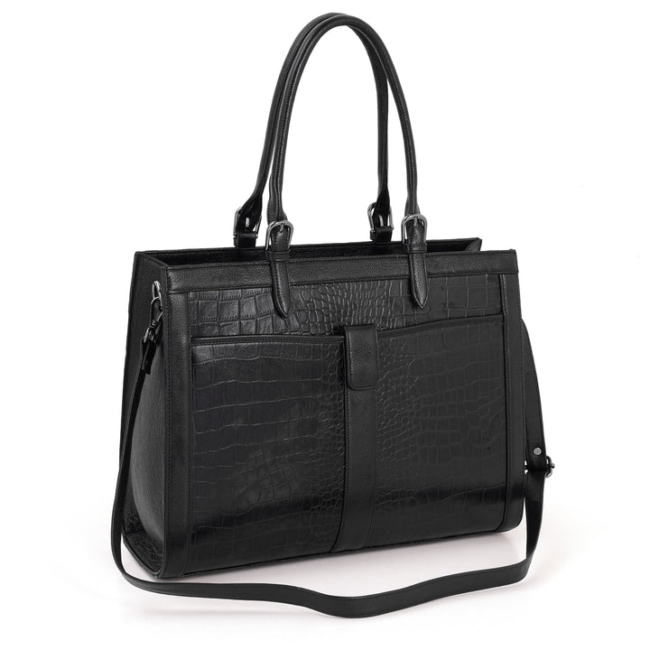 Leather laptop bag - lup tote