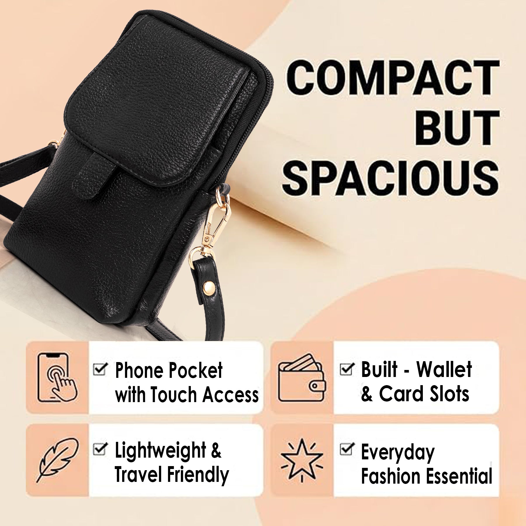Mobile Sling Bag For Women - B0H3LMZYV6