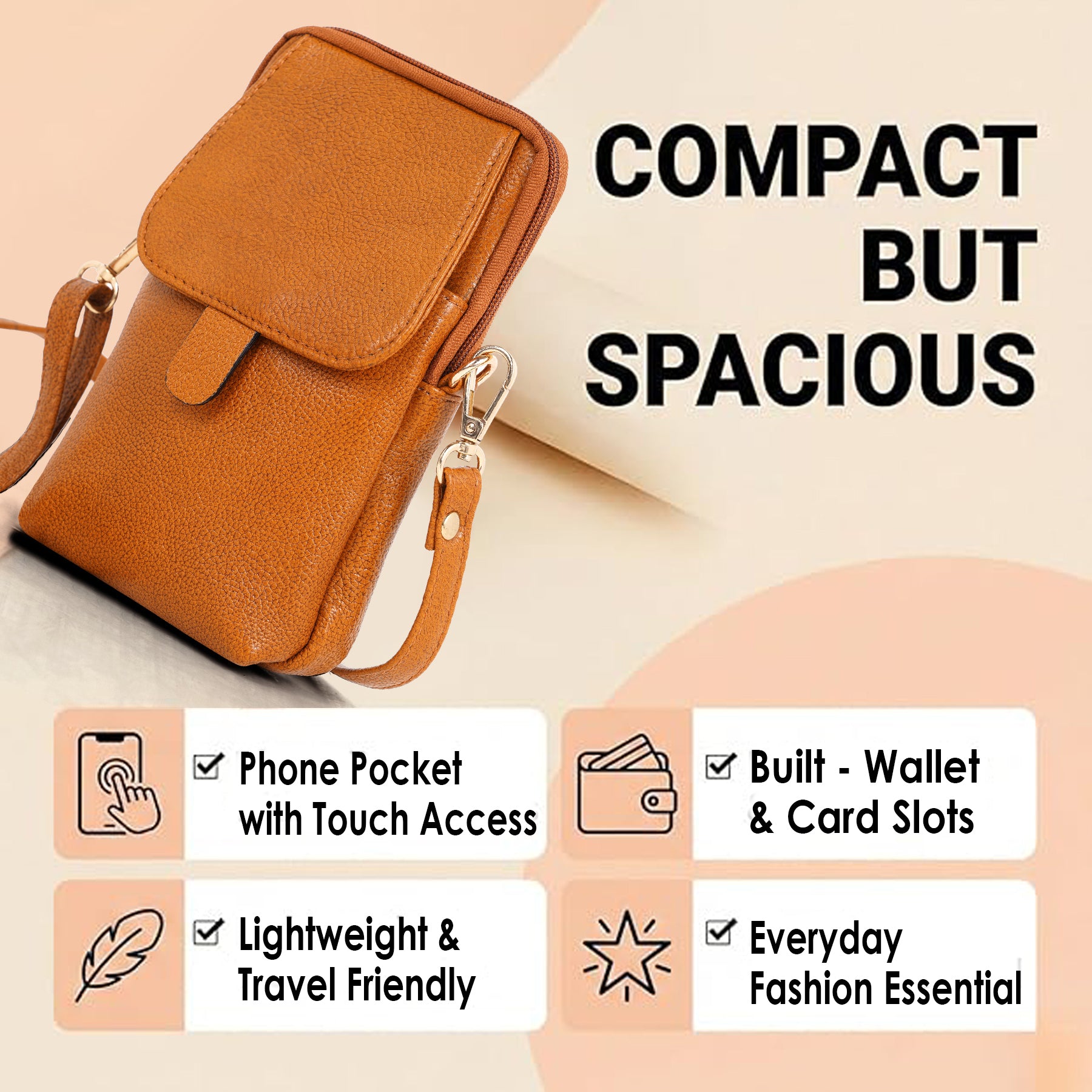Mobile Sling Bag For Women - B0H3LMZYV6
