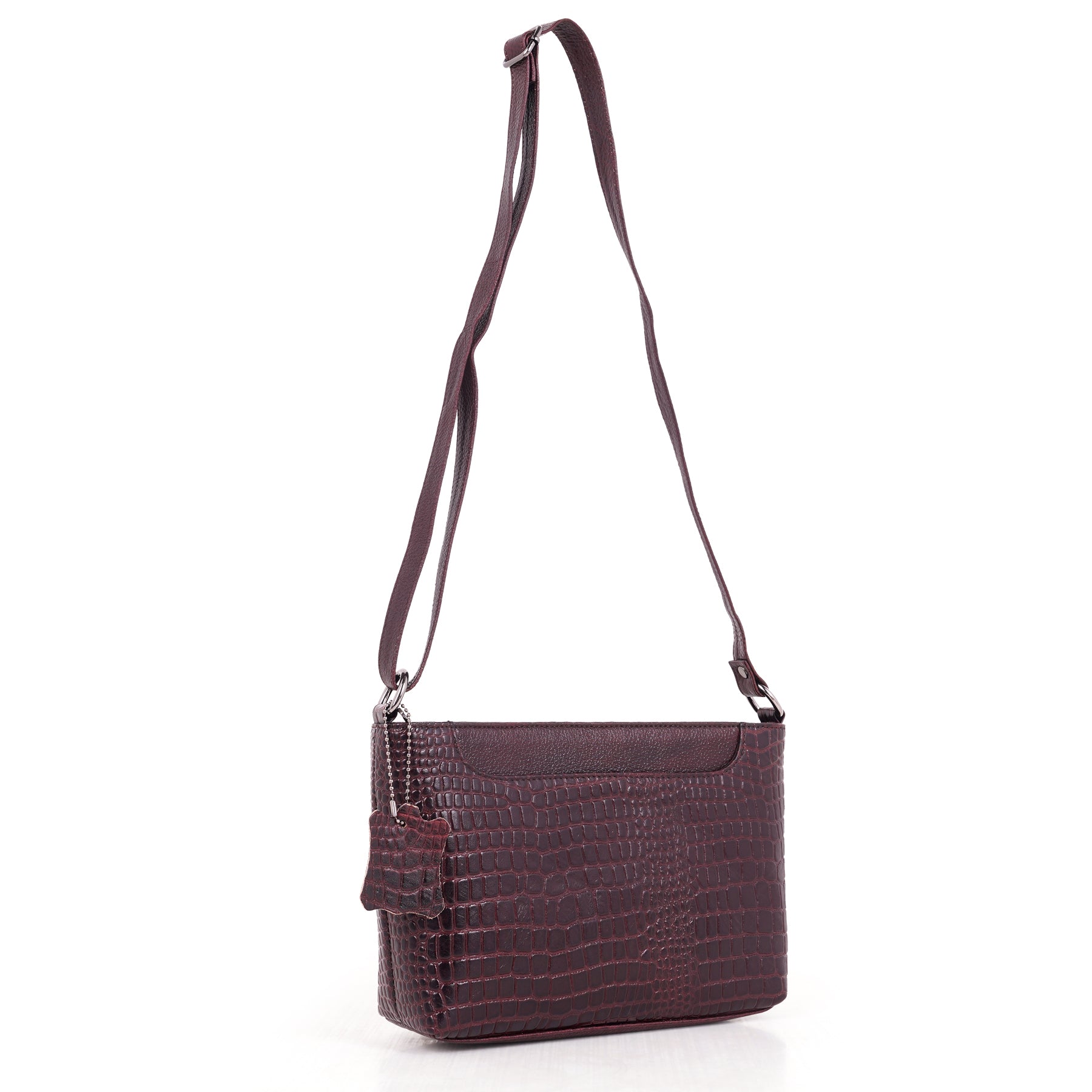 Leather Sling Bag for Women - ZIP TOP CROPCO