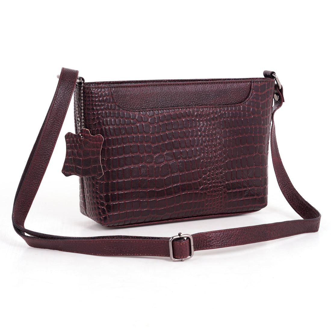 Leather Sling Bag for Women - ZIP TOP CROPCO