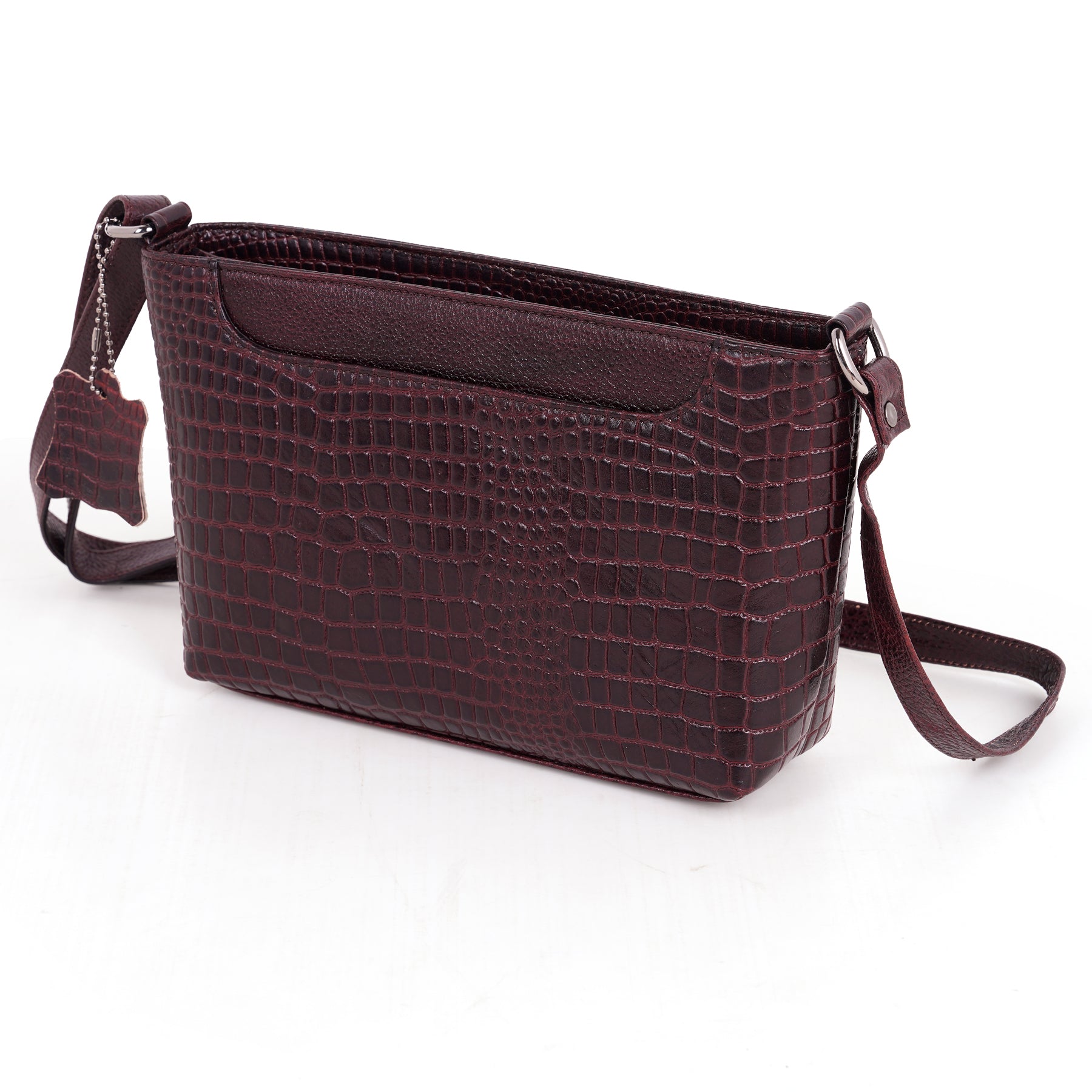 Leather Sling Bag for Women - ZIP TOP CROPCO