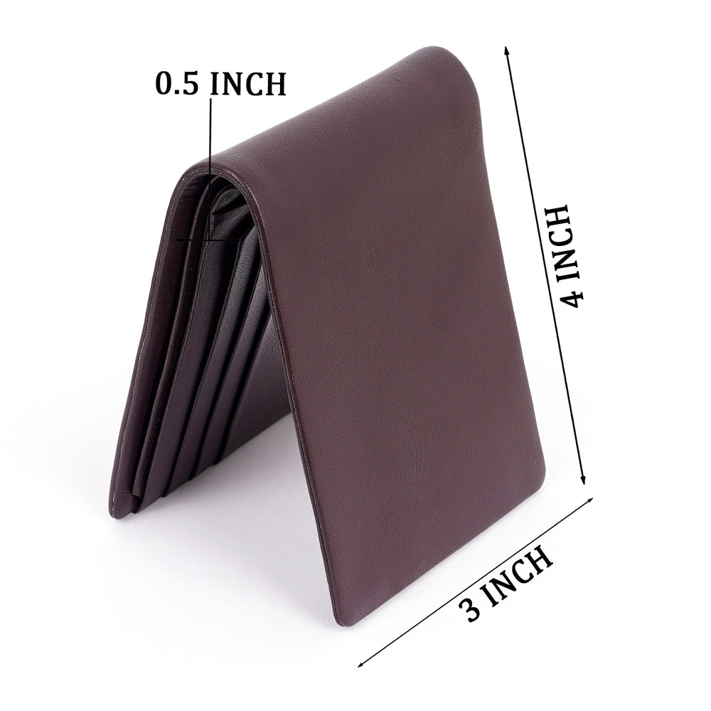 Lambskin Leather Wallet - STITCHLESS