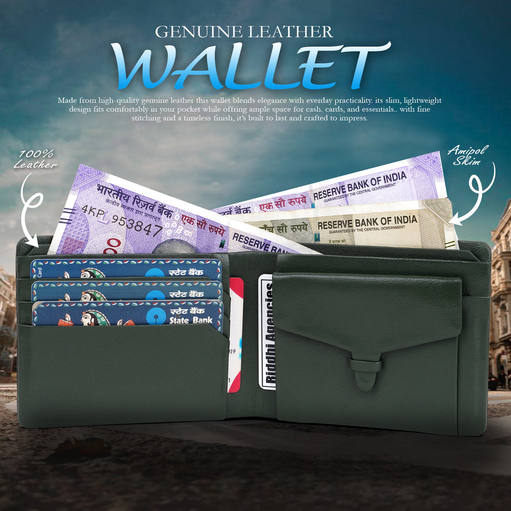 Lambskin Leather Wallet - STITCHLESS