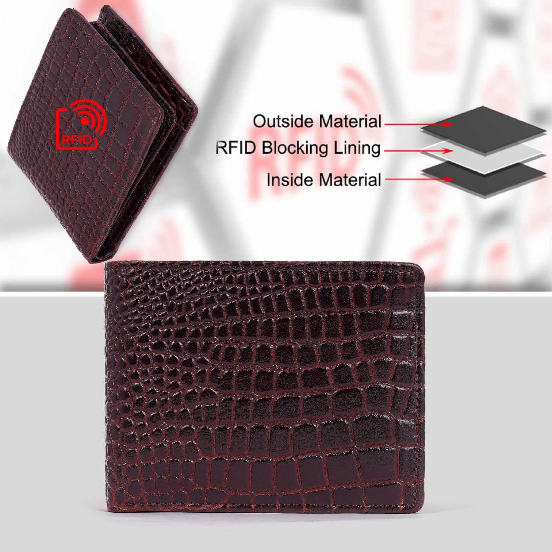 Men's Leather Wallet - Bifold