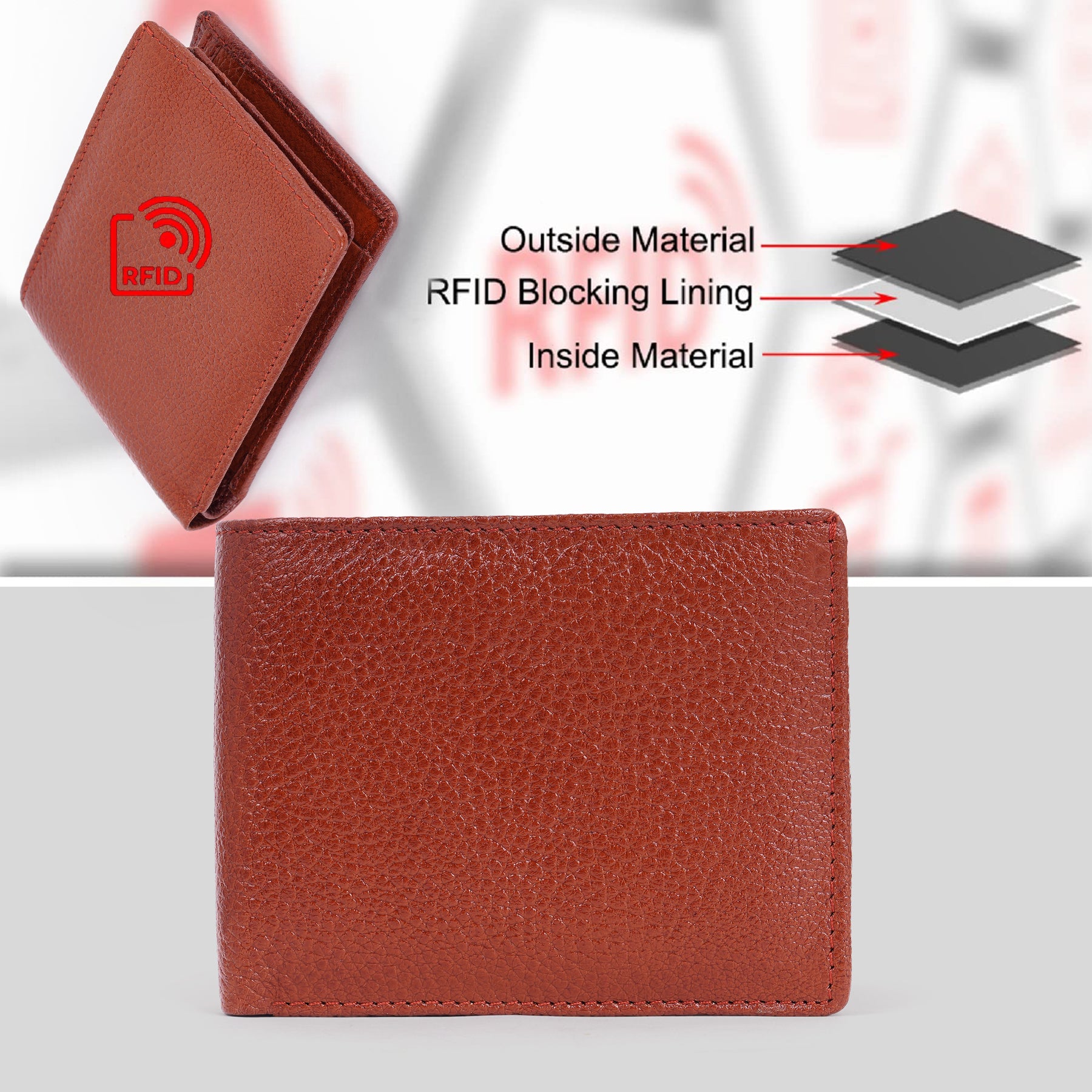 Men's Leather Wallet - Bifold