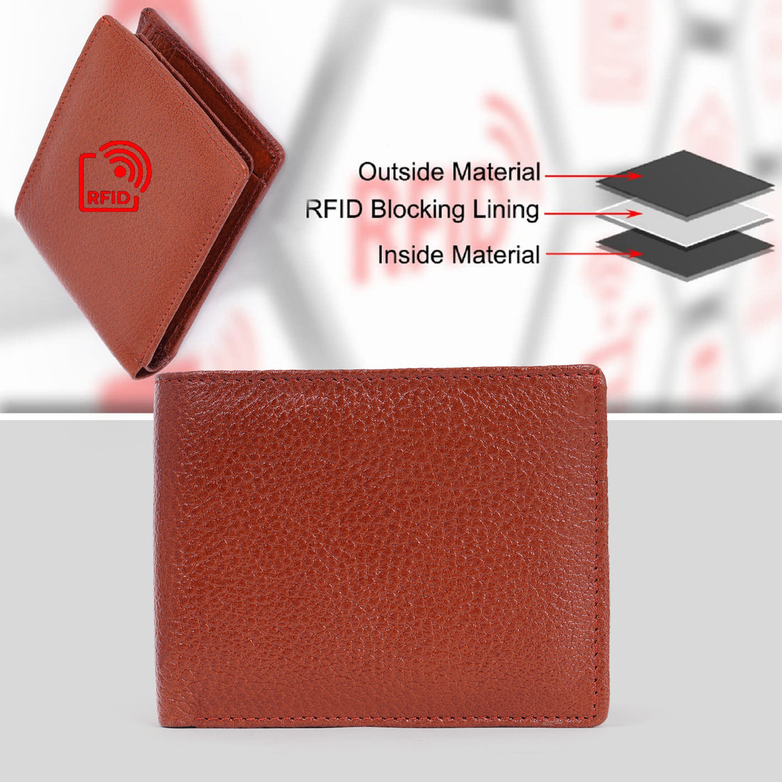 Men's Leather Wallet - Bifold