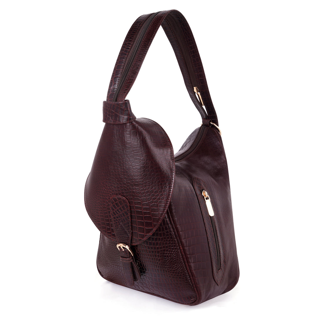Women's Leather Backpack - 2 in 1