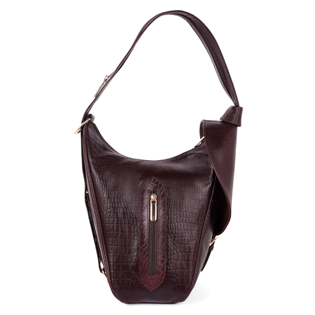 Women's Leather Backpack - 2 in 1