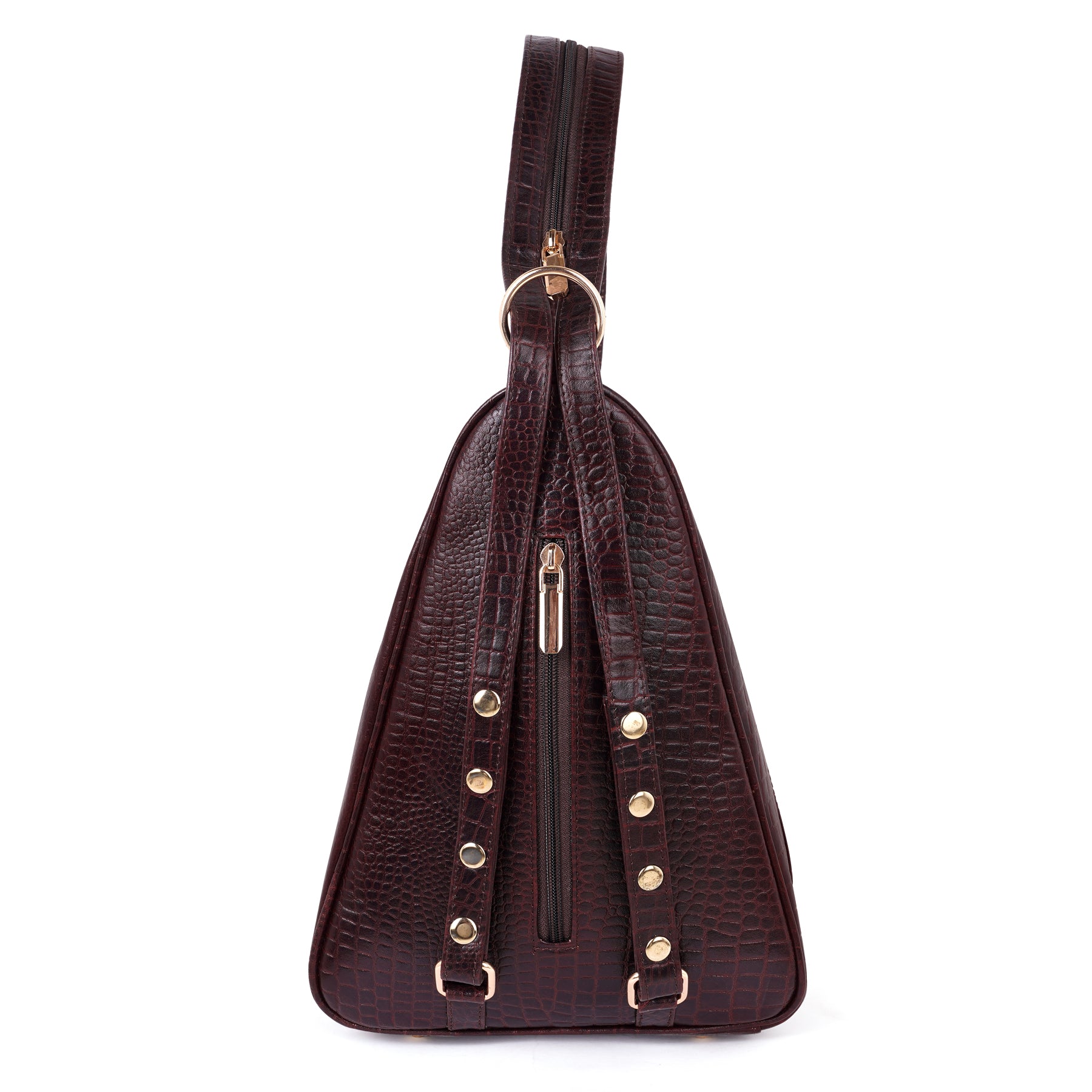 Women's Leather Backpack - 2 in 1