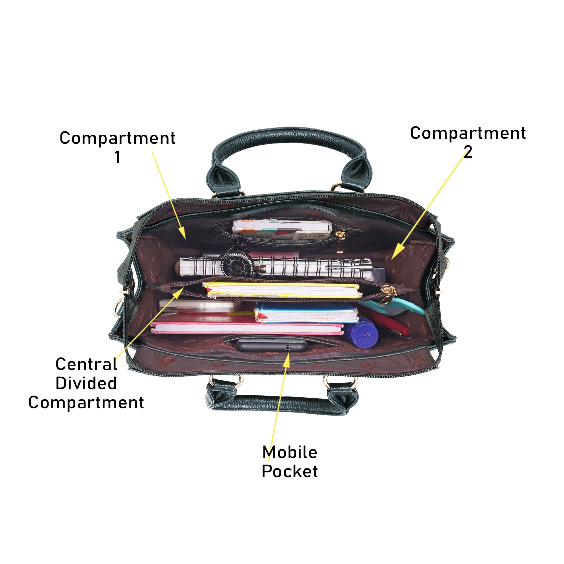 Croco Leather Handbag - PRADA