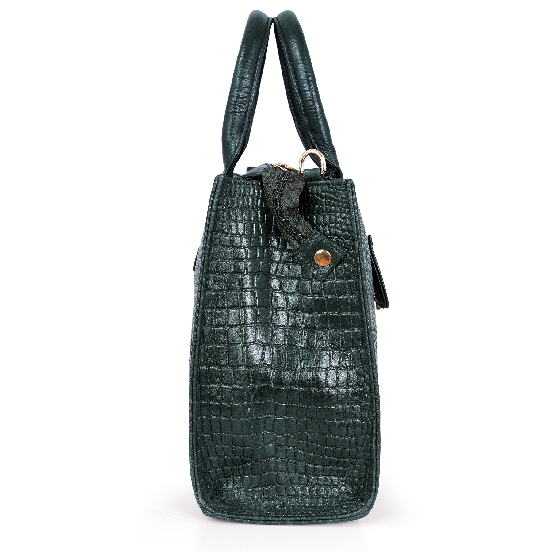 Croco Leather Handbag - PRADA