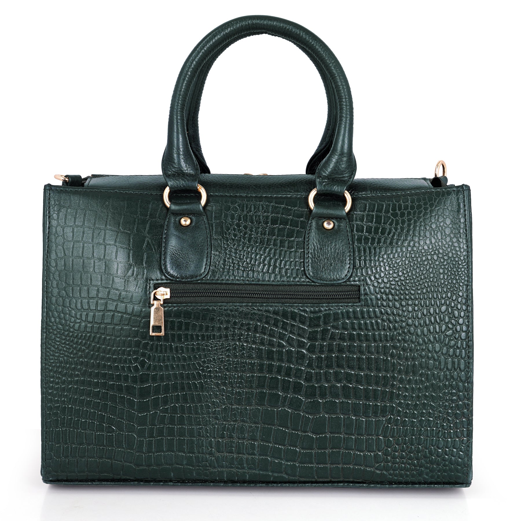 Croco Leather Handbag - PRADA