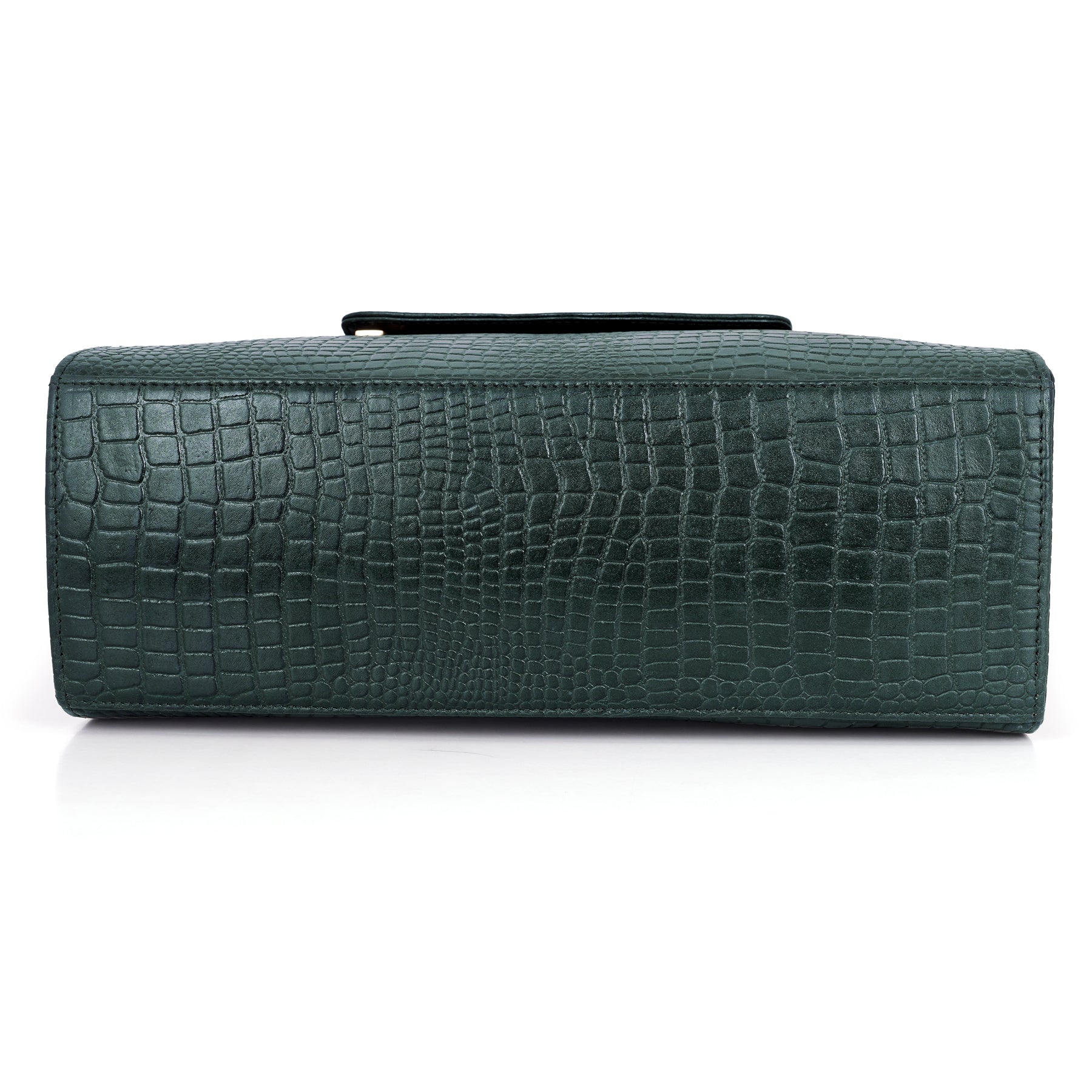 Croco Leather Handbag - PRADA