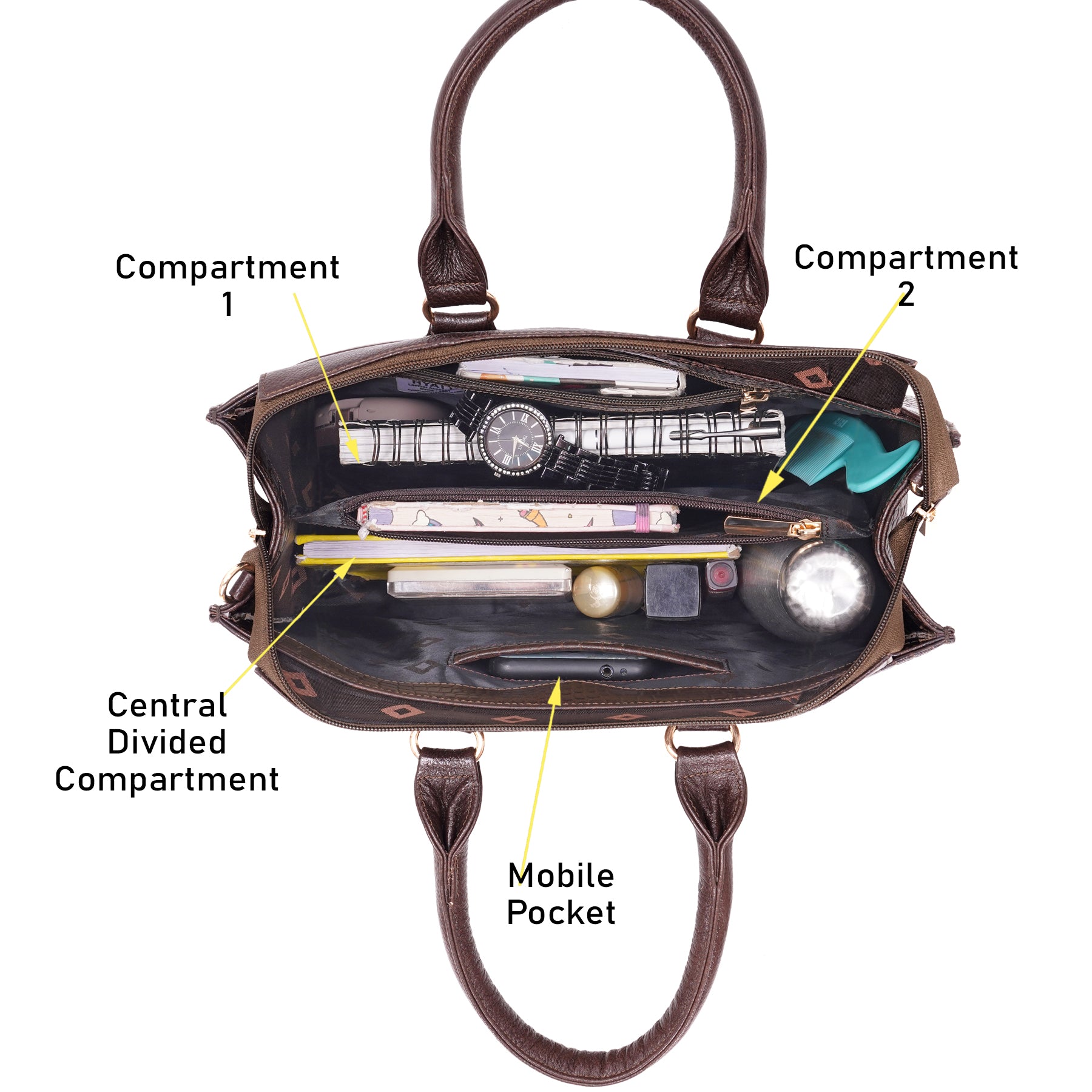 Croco Leather Handbag - PRADA
