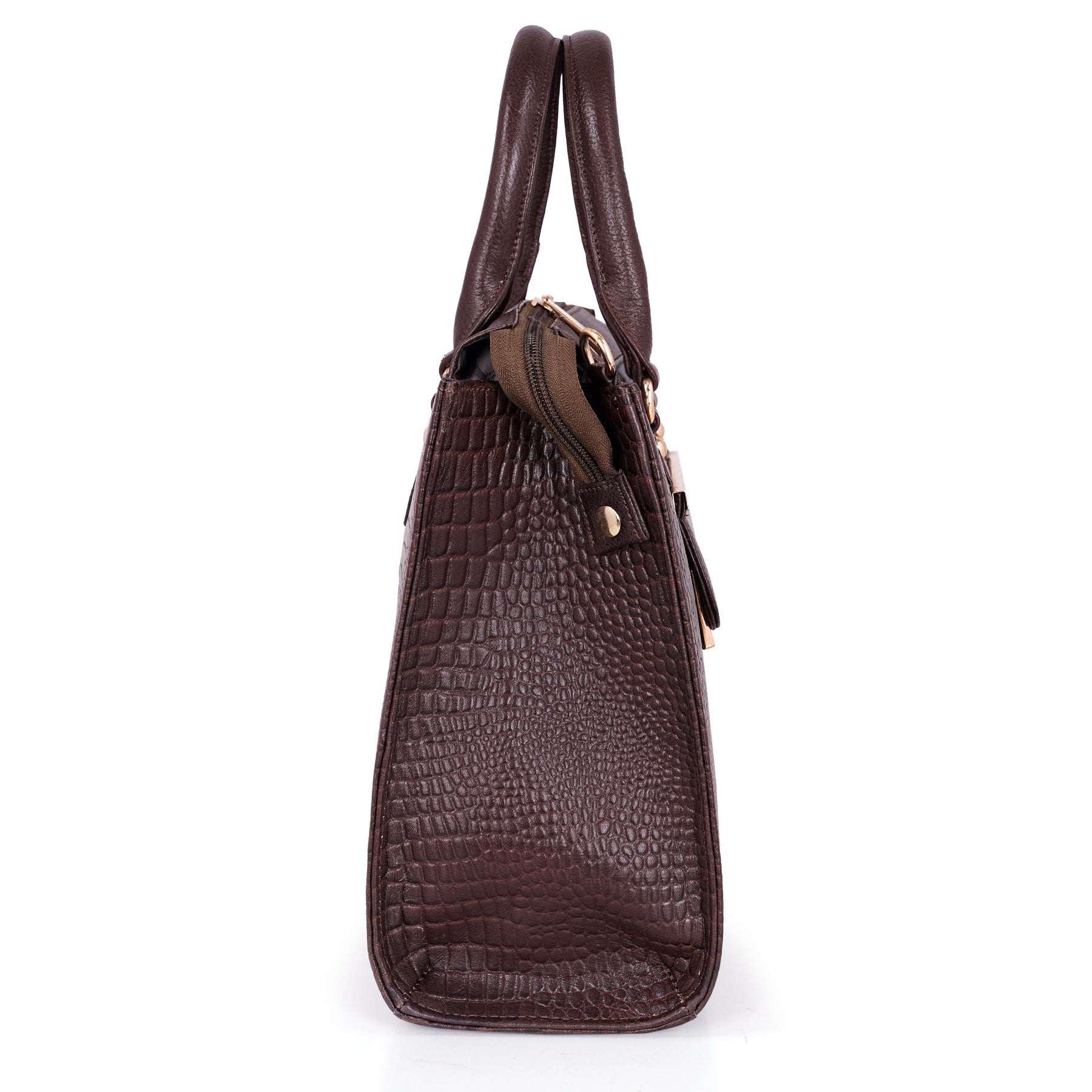 Croco Leather Handbag - PRADA