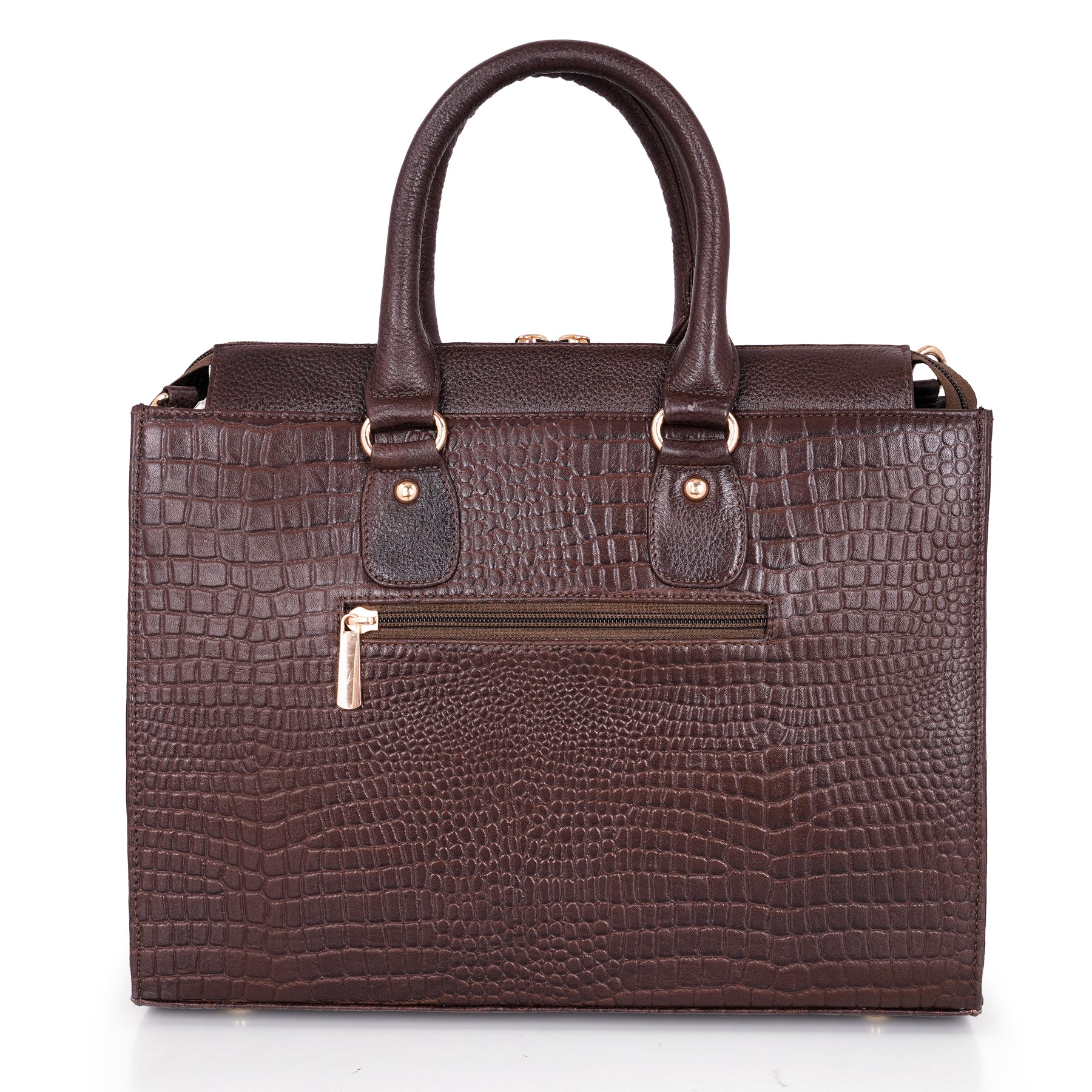 Croco Leather Handbag - PRADA