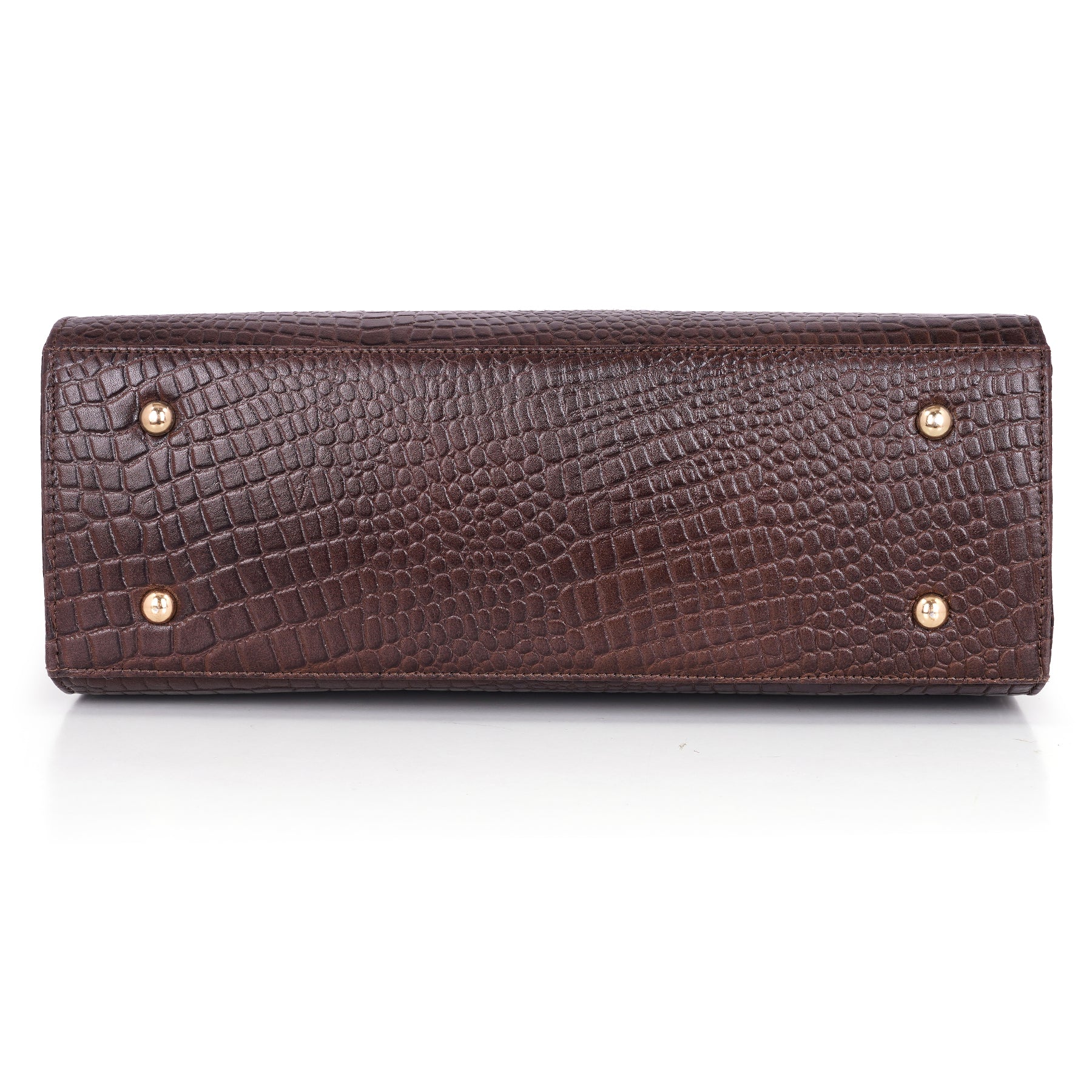 Croco Leather Handbag - PRADA