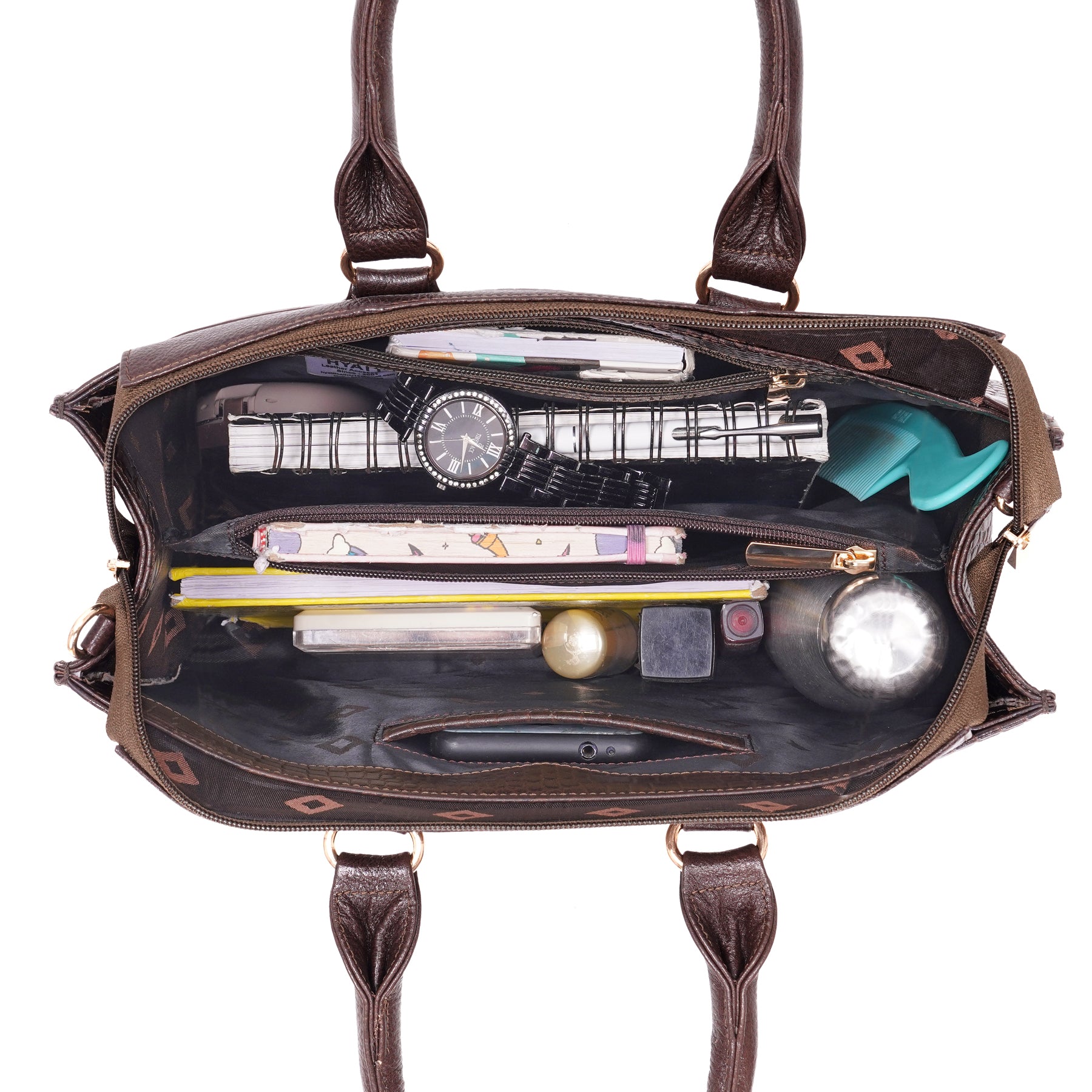 Croco Leather Handbag - PRADA