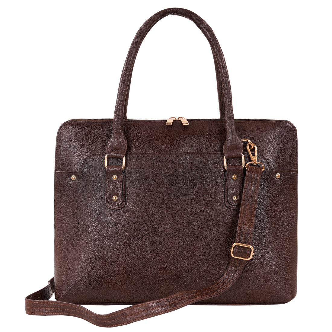 Large Leather Laptop Bag For Women - Book Tote