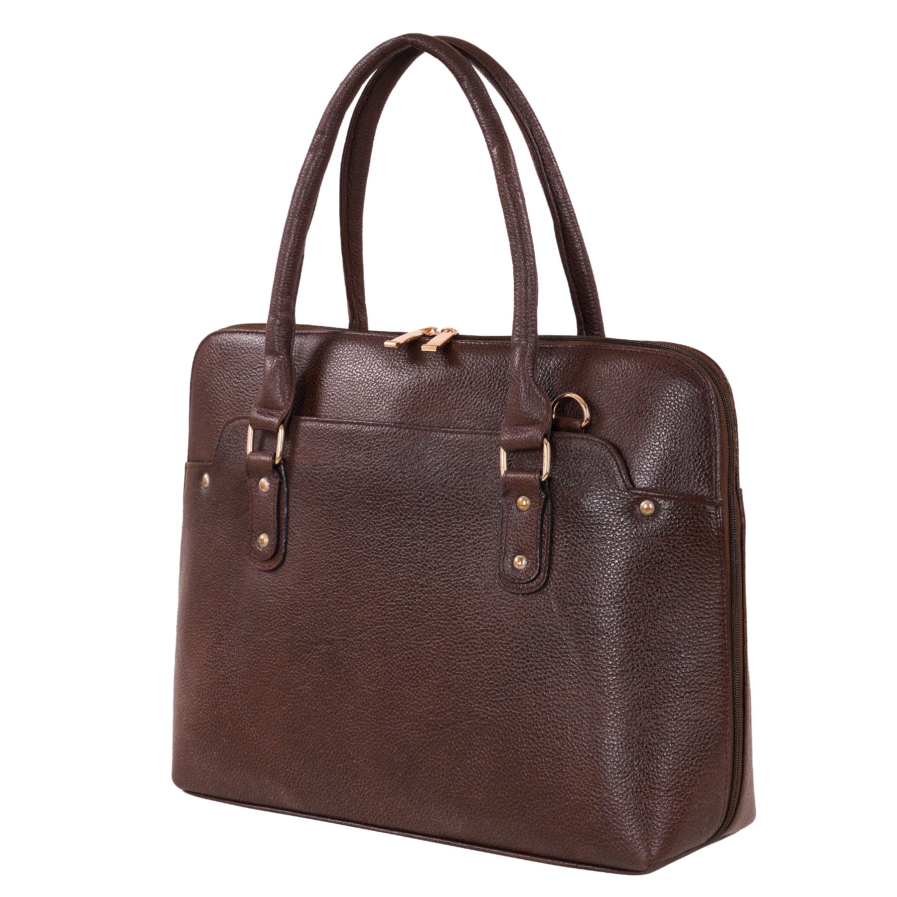 Large Leather Laptop Bag For Women - Book Tote