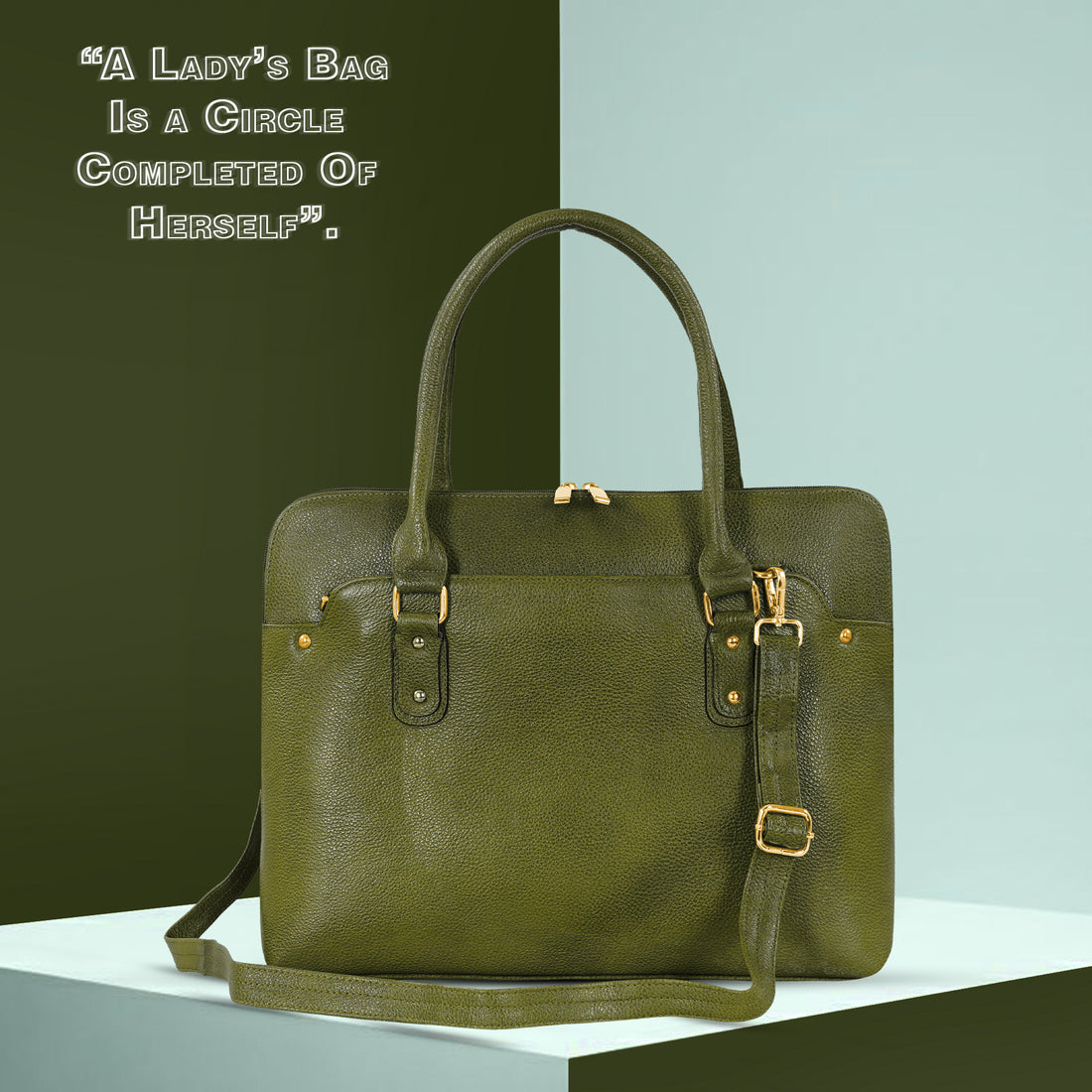 Large Leather Laptop Bag For Women - Book Tote