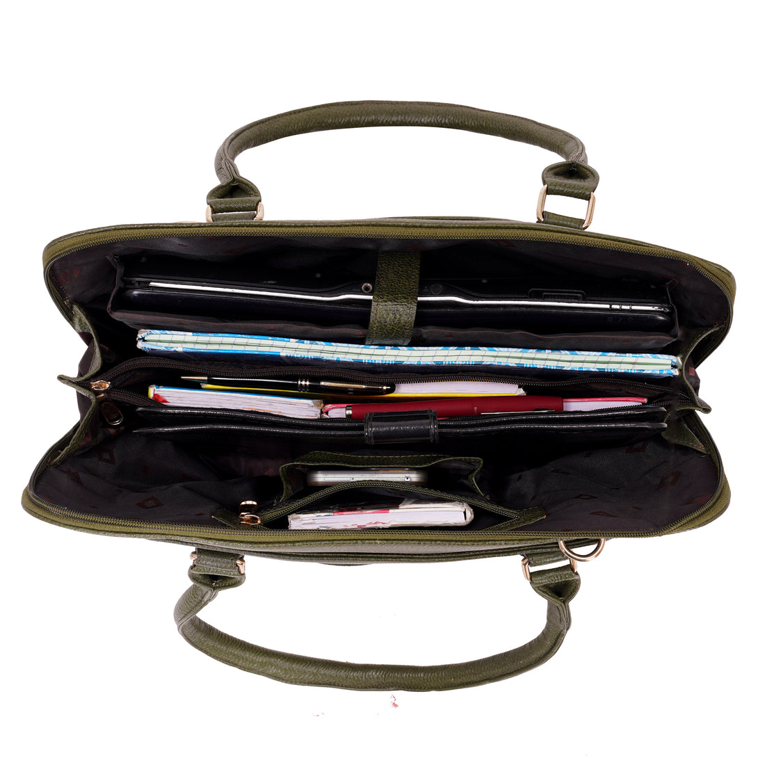 Large Leather Laptop Bag For Women - Book Tote