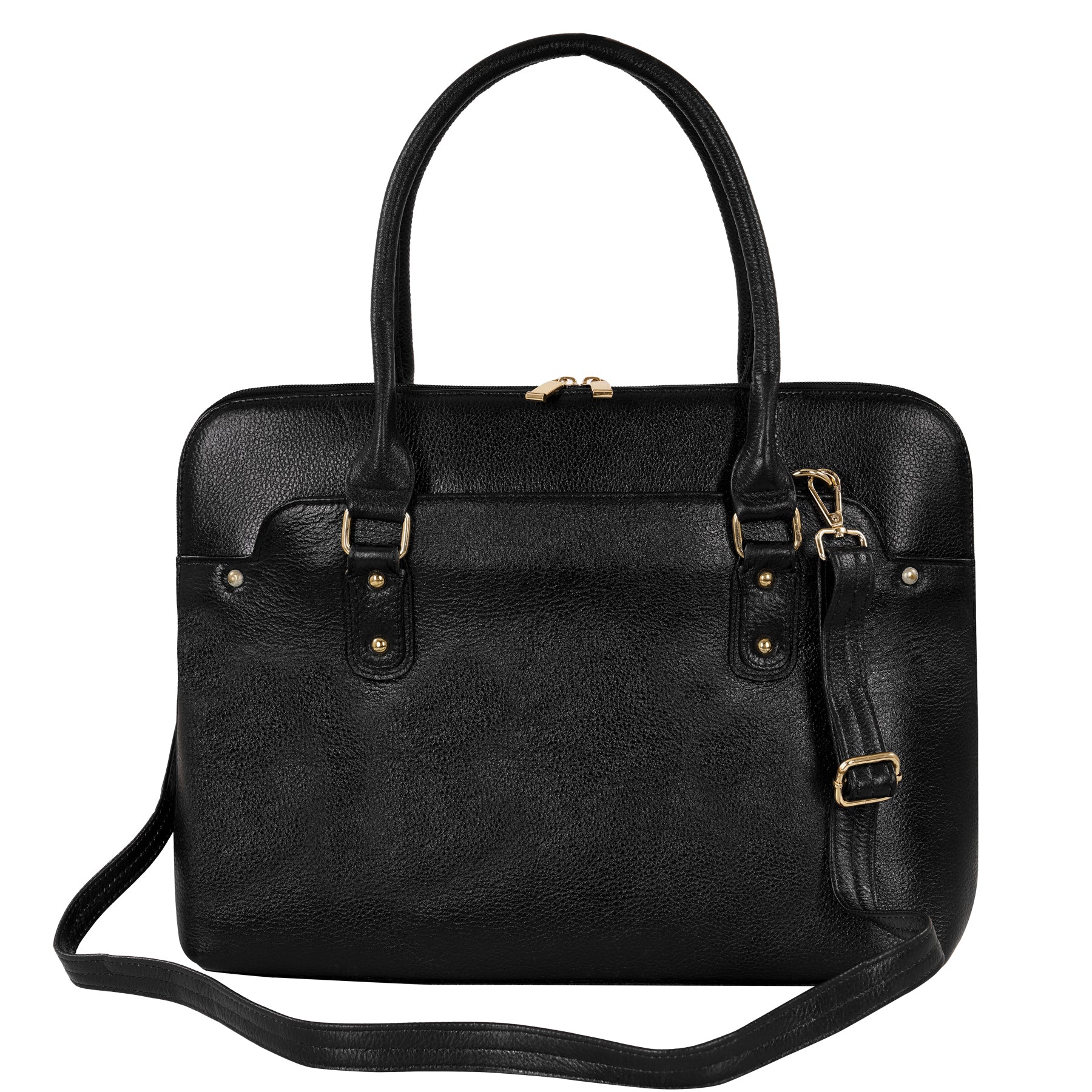Large Leather Laptop Bag For Women - Book Tote