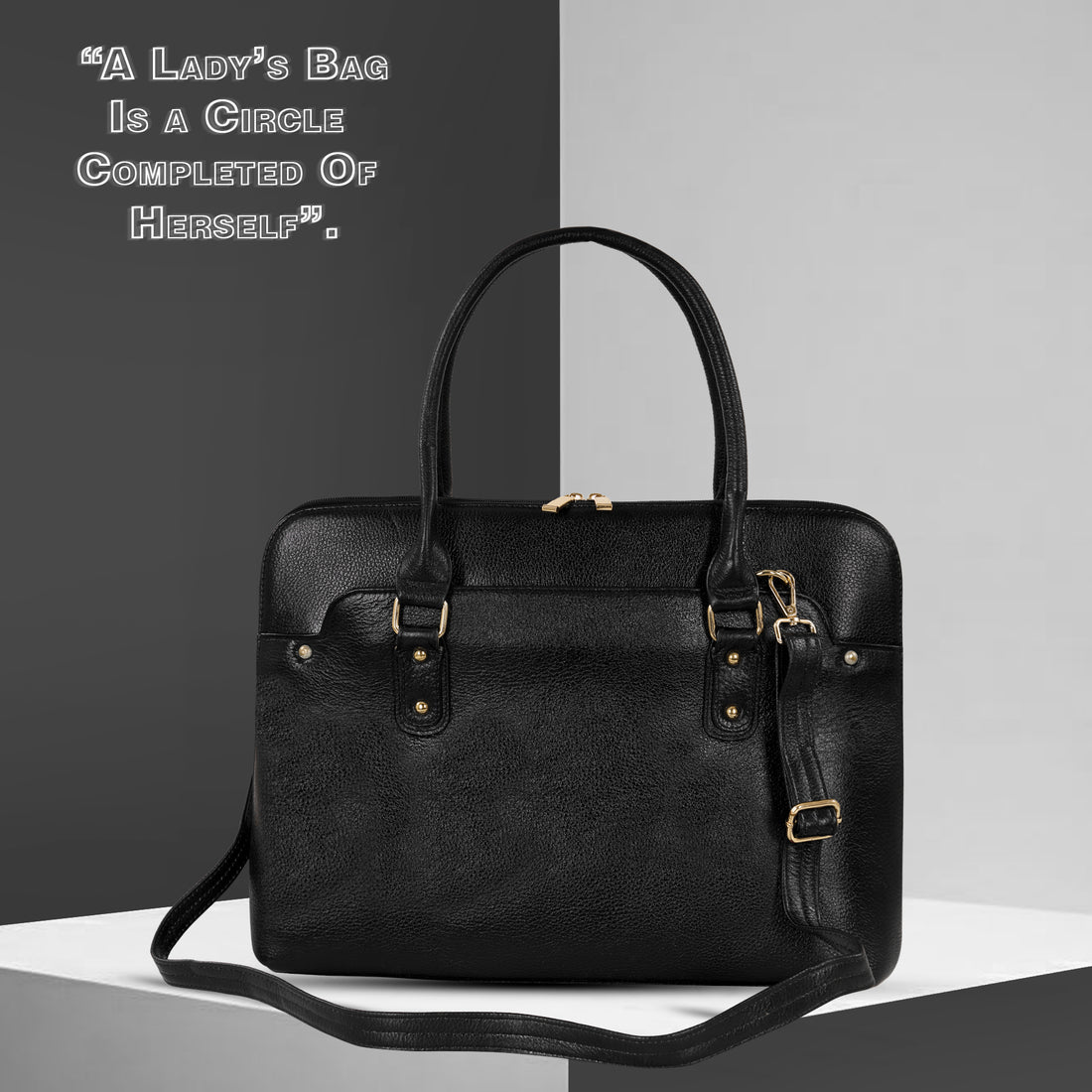 Large Leather Laptop Bag For Women - Book Tote