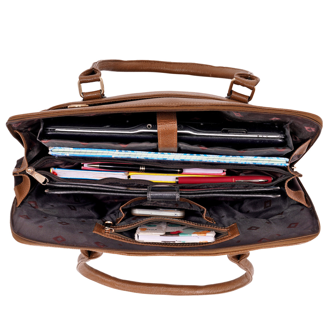 Large Leather Laptop Bag For Women - Book Tote