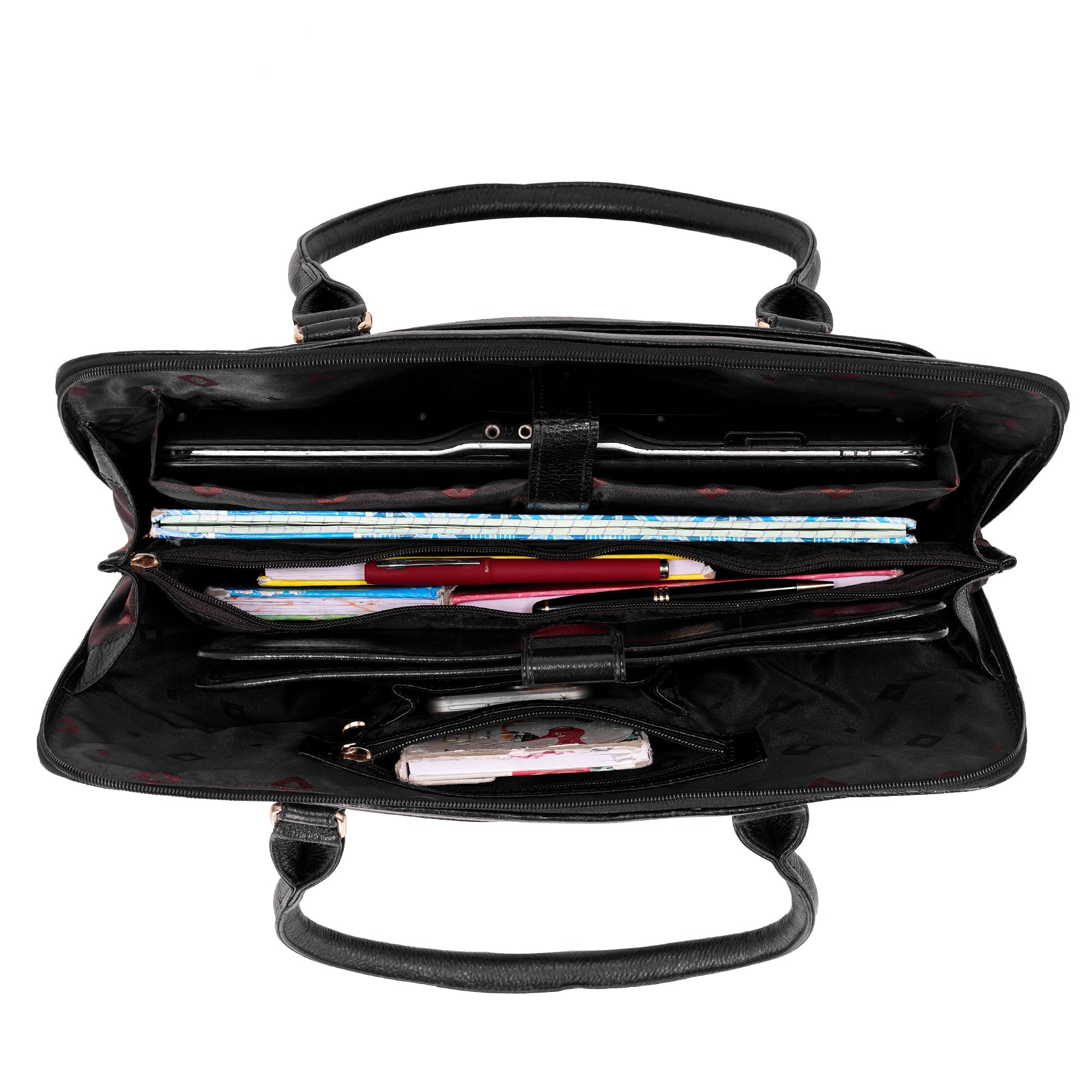 Large Leather Laptop Bag For Women - Book Tote