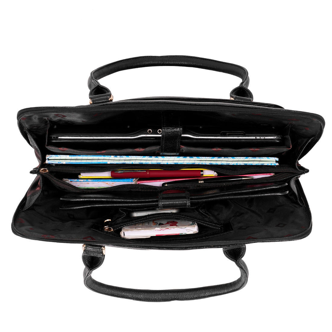 Large Leather Laptop Bag For Women - Book Tote