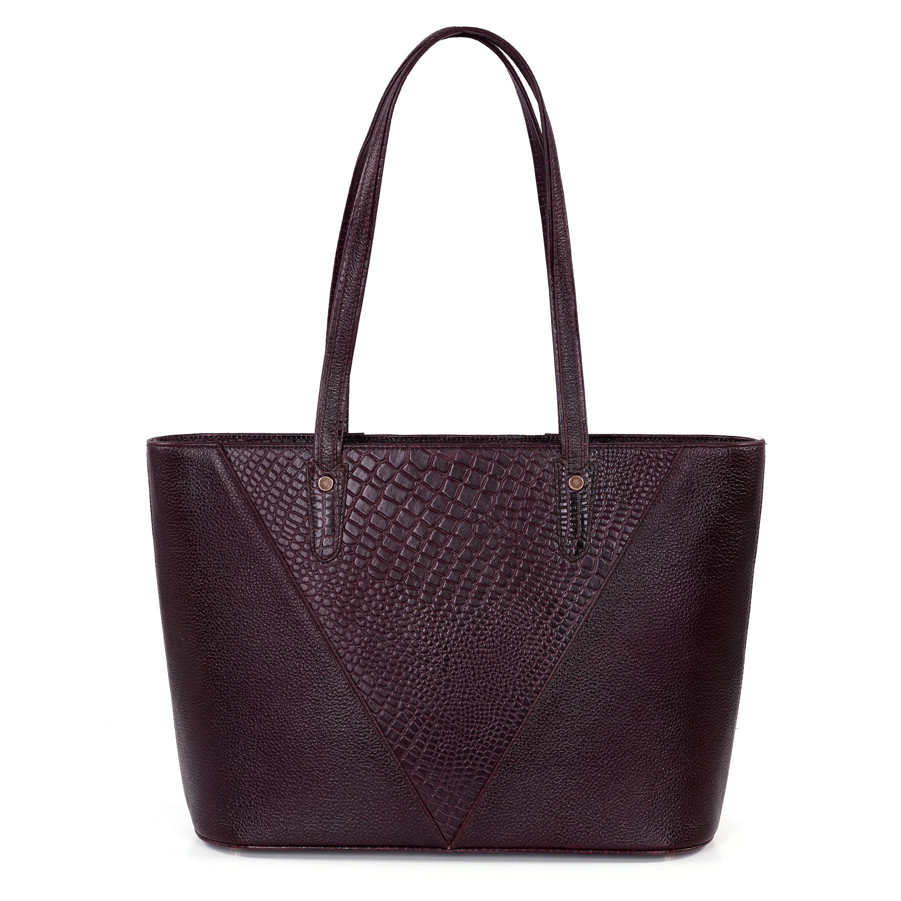 Croco Leather Laptop Tote Bag - THE MILANO