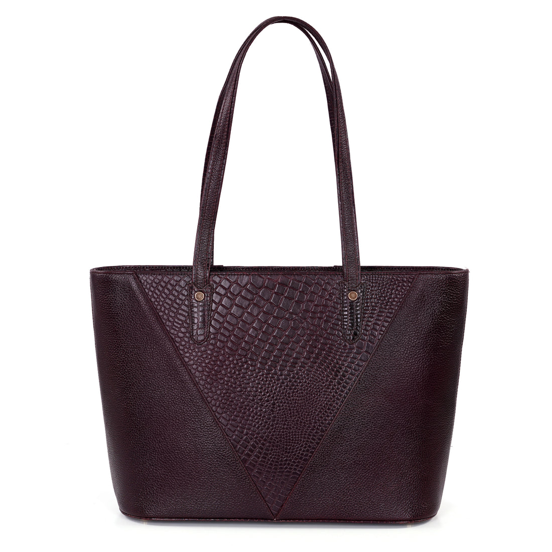 Croco Leather Laptop Tote Bag - THE MILANO