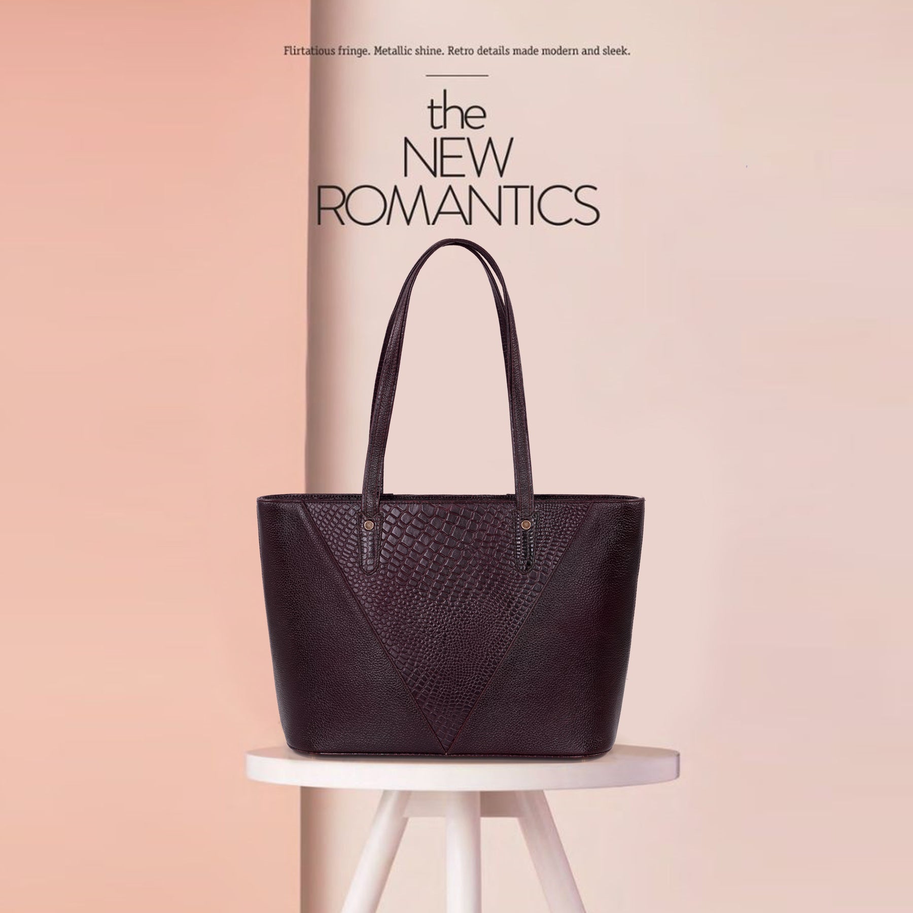 Croco Leather Laptop Tote Bag - THE MILANO