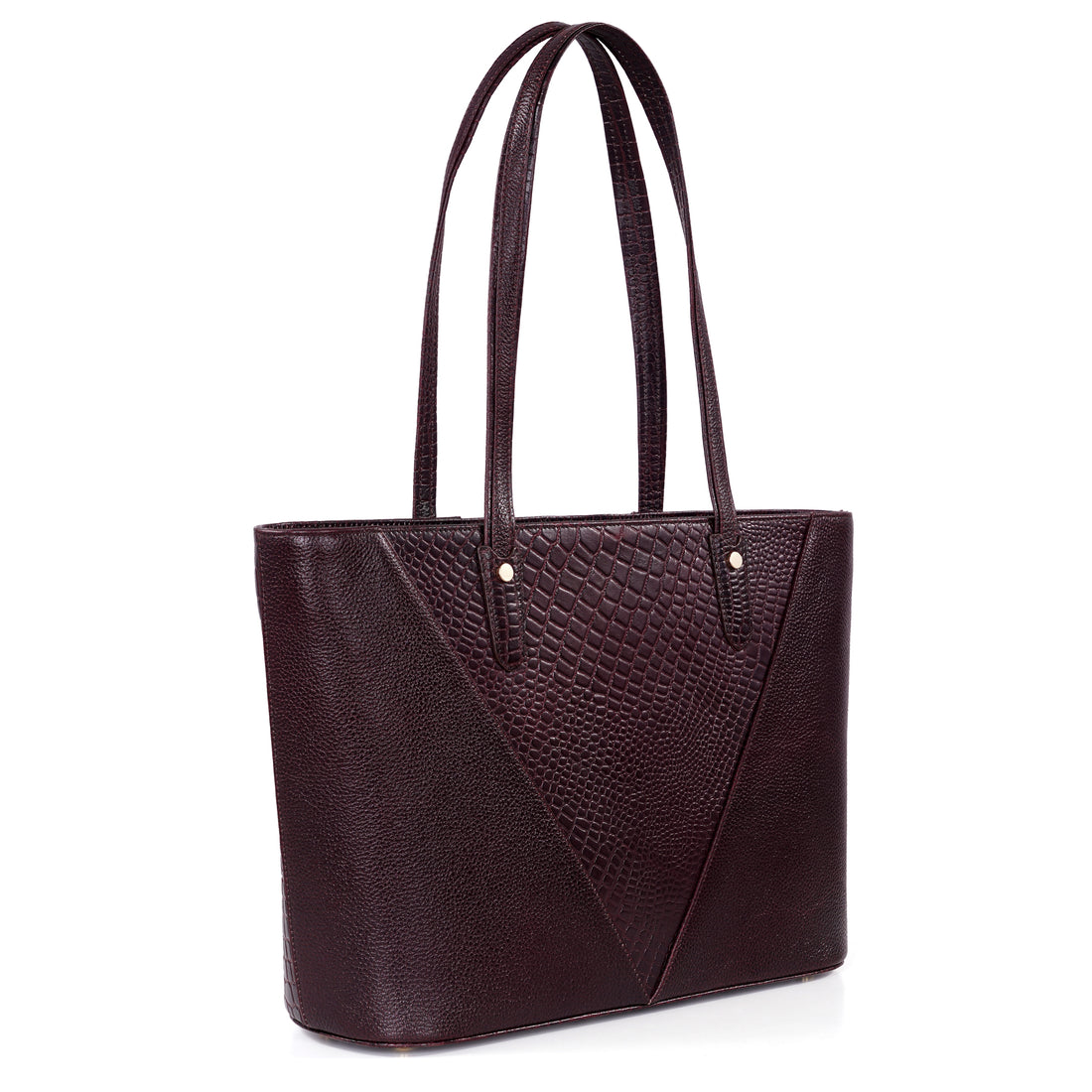 Croco Leather Laptop Tote Bag - THE MILANO