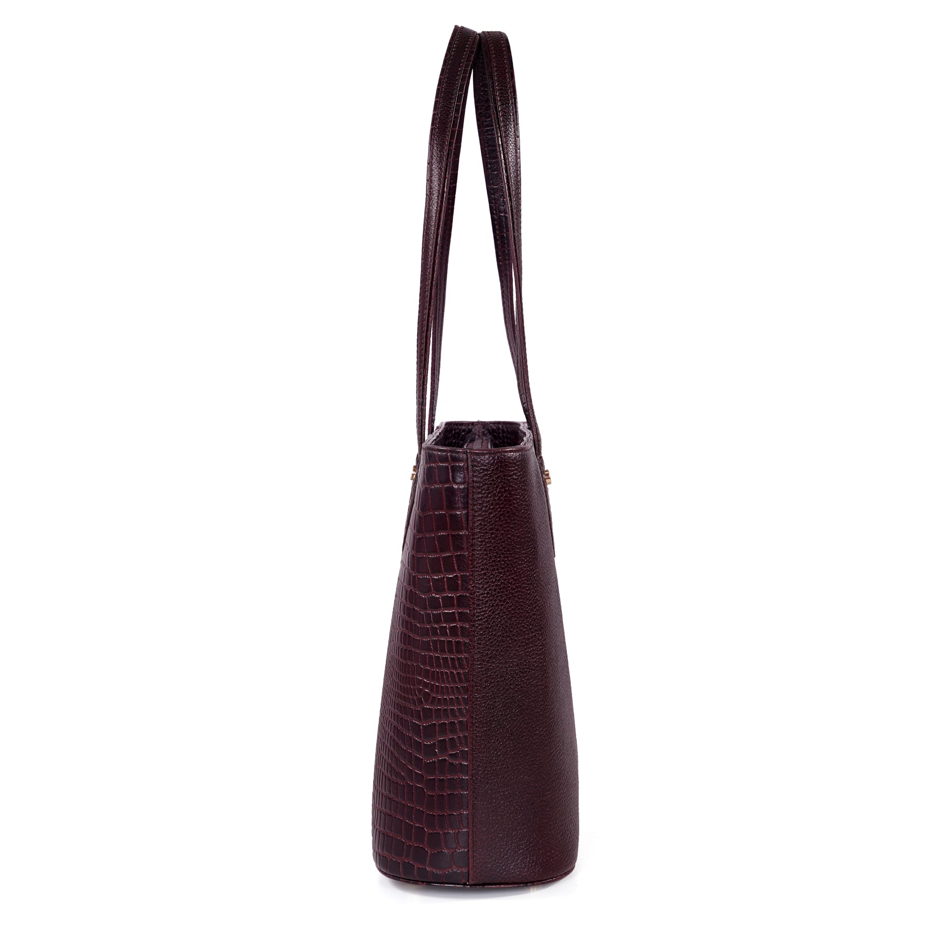 Croco Leather Laptop Tote Bag - THE MILANO