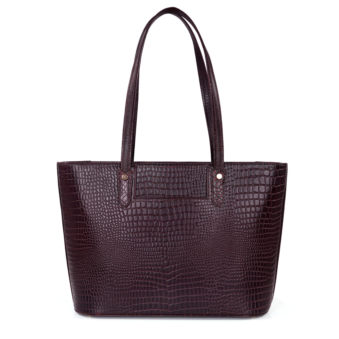 Croco Leather Laptop Tote Bag - THE MILANO