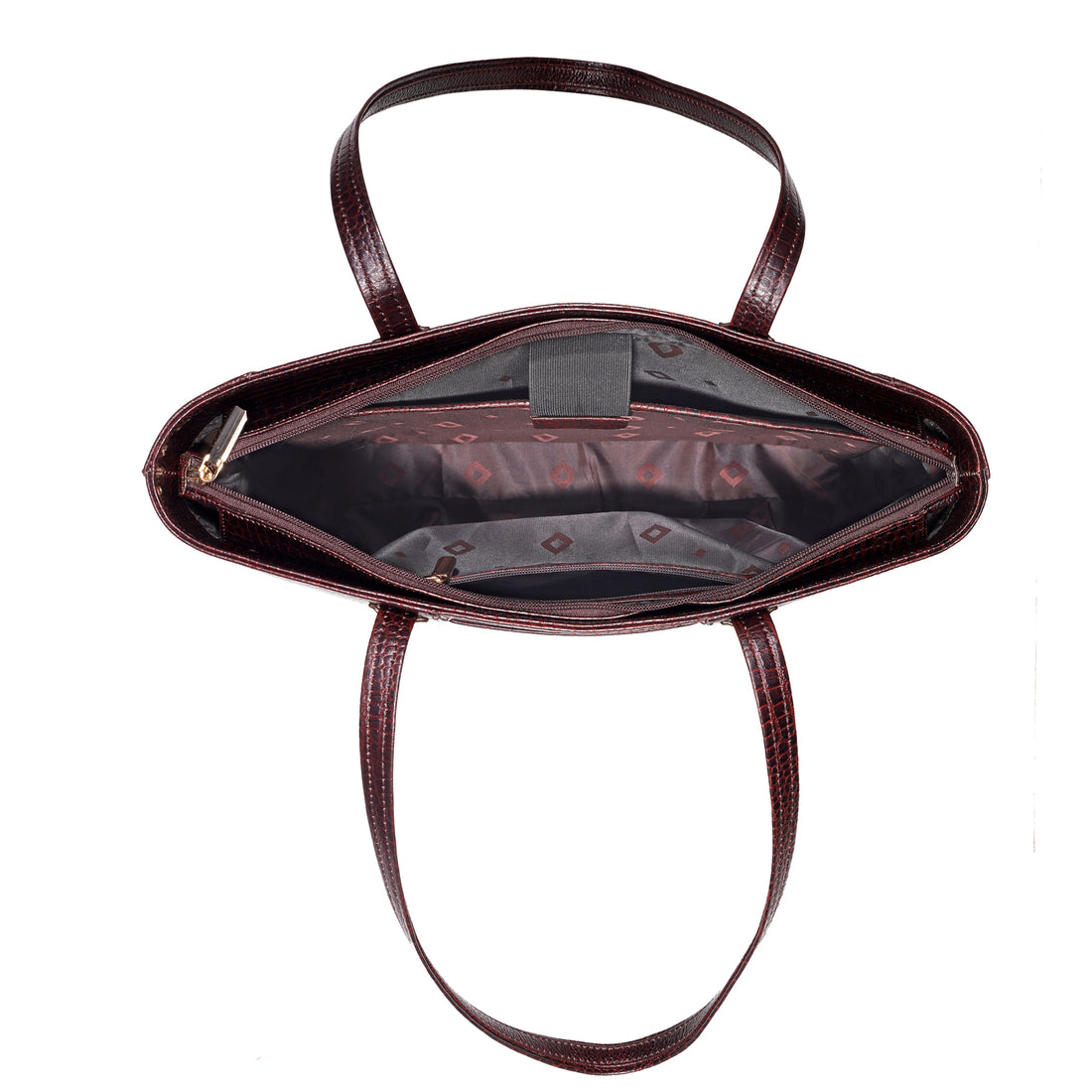 Croco Leather Laptop Tote Bag - THE MILANO